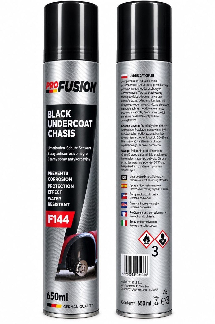 Pro Fusion Black Undercoat Chasis F144 – 650ml