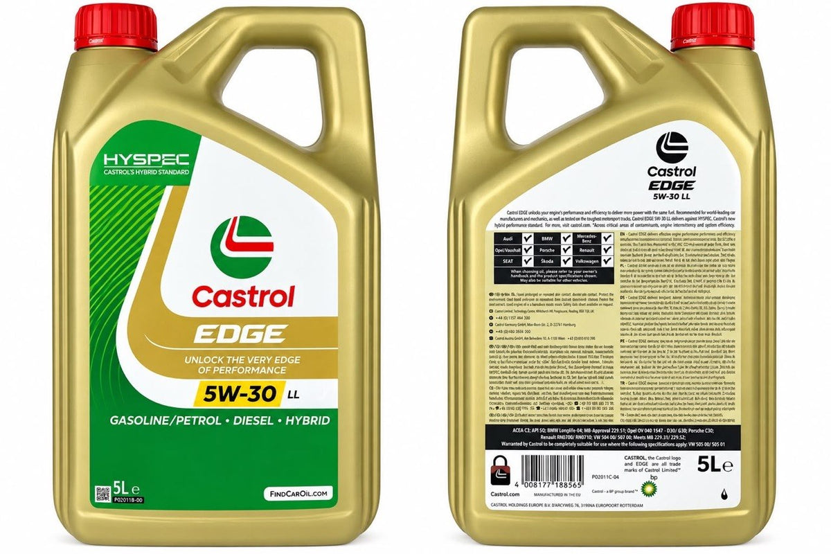 Castrol EDGE 5W-30 LL Motorenöl mit Fluid TITANIUM Technologie – 5L