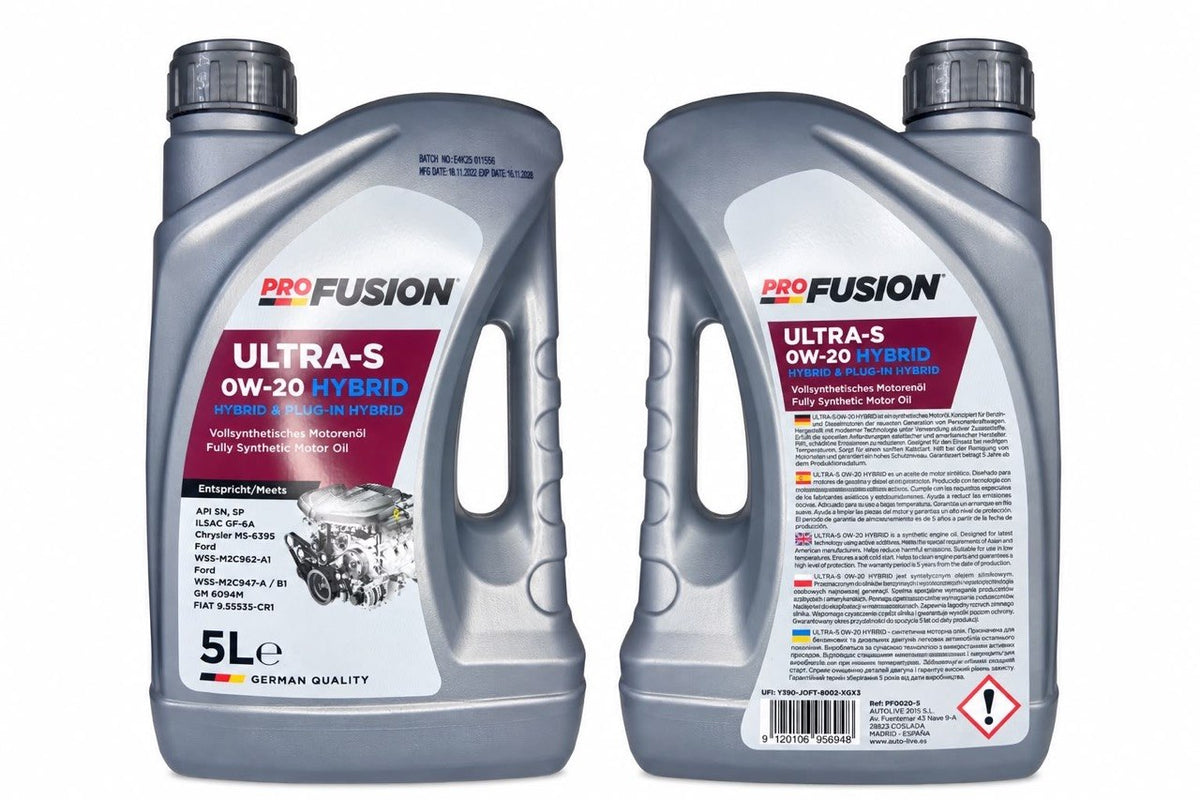 Pro Fusion ULTRA-S 0W-20 HYBRID Vollsynthetisches Motorenöl – 5L