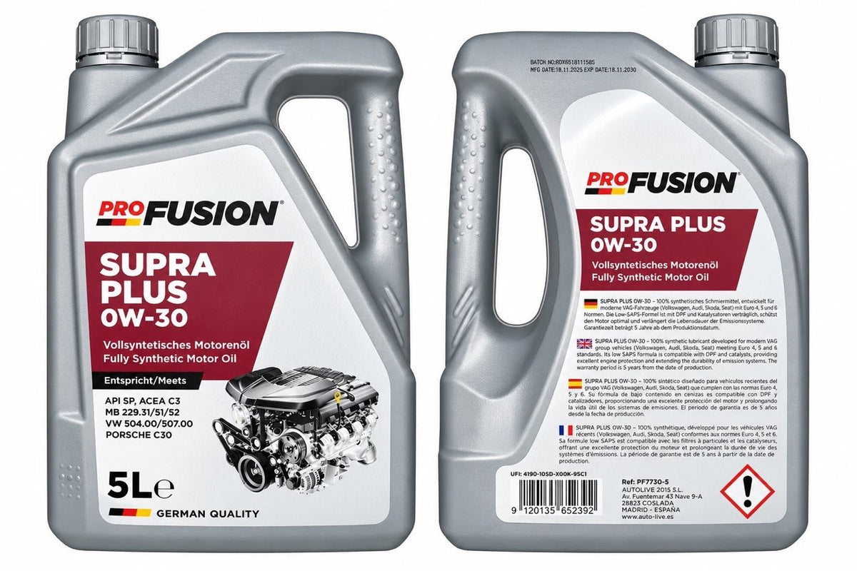 Pro Fusion SUPRA PLUS 0W-30 Vollsynthetisches Motorenöl – 5L