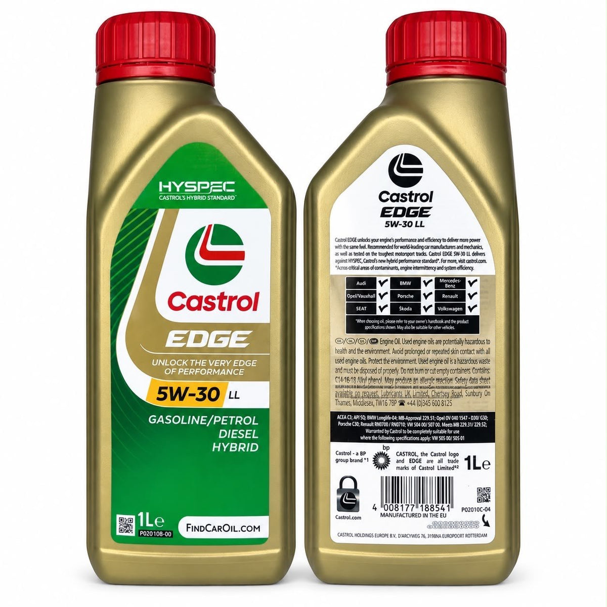 Castrol EDGE 5W-30 LL Motorenöl – Longlife – 1L