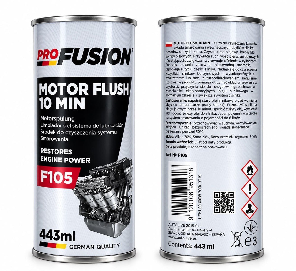 Pro Fusion Motor Flush 10 Min F105 – 443ml