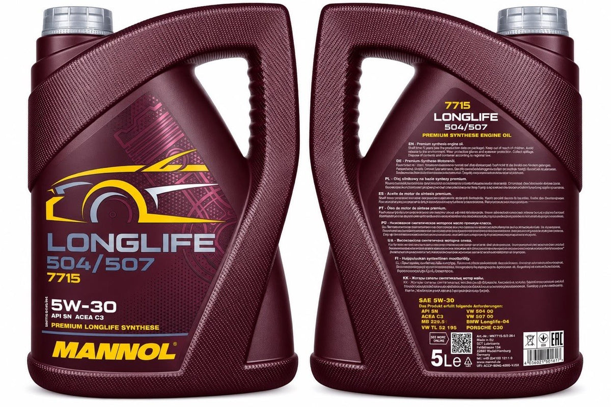 MANNOL 7715 LONGLIFE 504/507 5W-30 Motorenöl – 5L